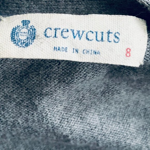 CREWCUTS grey cardigan size 8 - Picture 9 of 10